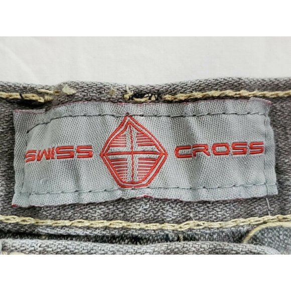 Swiss Cross Size 10 Girls Solid Gray Med Wash Denim Low Rise Skinny Leg Jeans - Picture 4 of 7